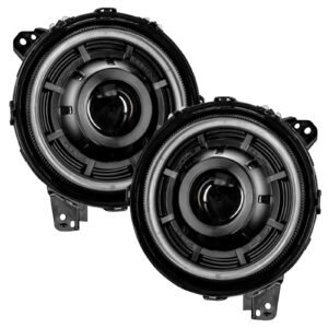 ORACLE Oculus Matte Black projector headlight pair for Jeep JL and JT