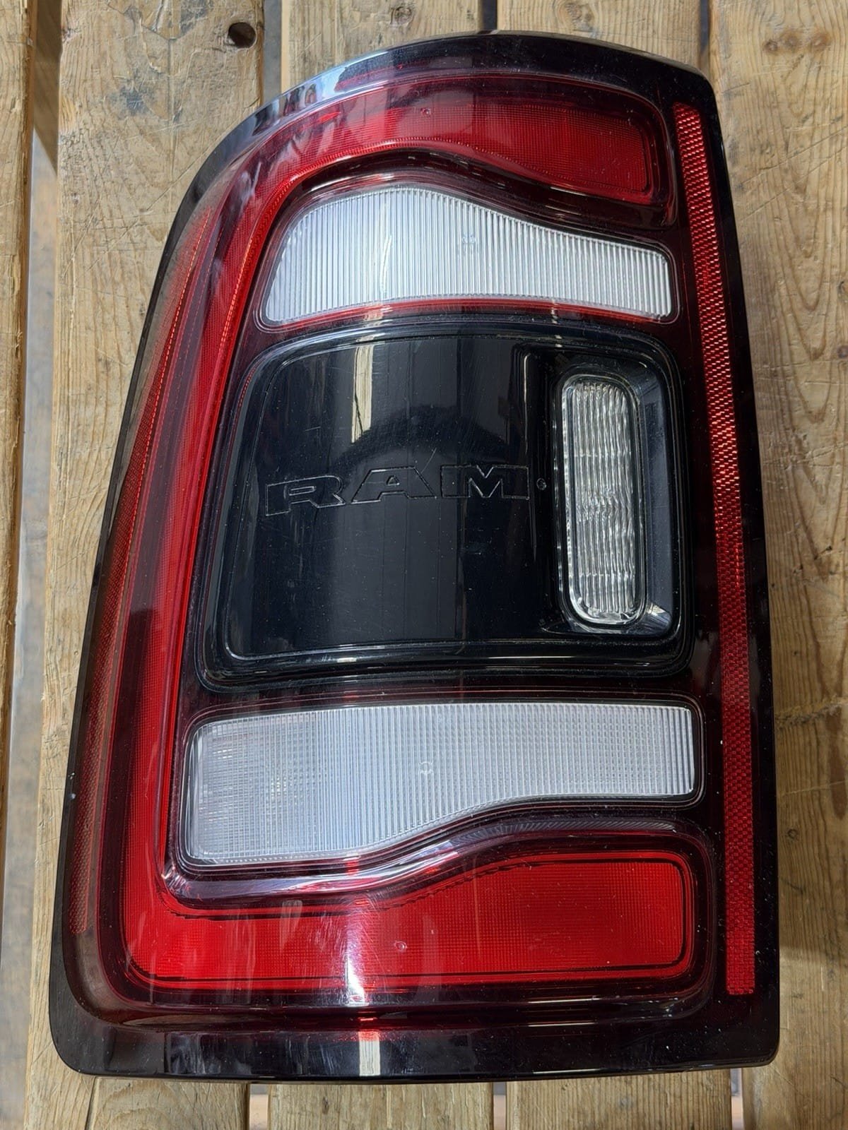 2019–2024 Ram 2500/3500 LED Replacement Tail Light – Left Driver Side, BLIS Module, Black OEM